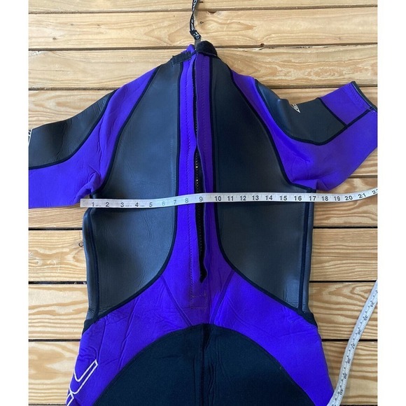 O’Neill Short Sleeve Shorts Wetsuit Size Large Men’s Black Purple - Picture 9 of 9